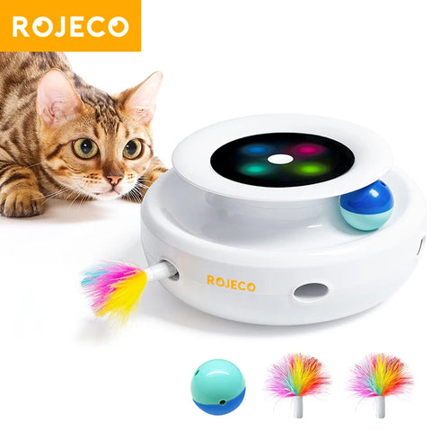 Interactive Feather Fun Ball for Pets