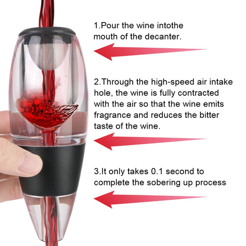 Wine Pourer with Base and Filter