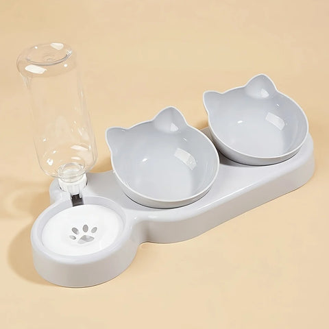 Neck Protection Cat Bowl Set