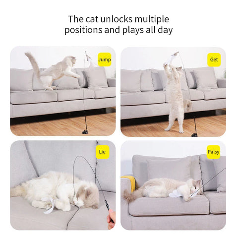 Bird Feather Cat Wand Interactive Toy