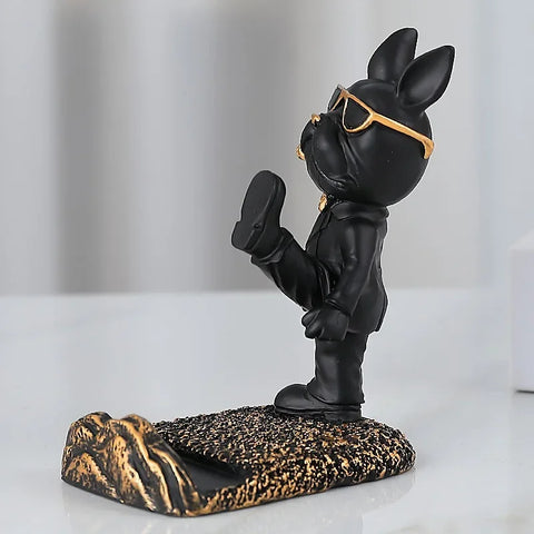 French Bulldog Phone Holder Sculpture
