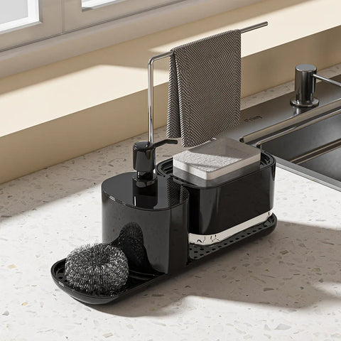 Compact Kitchen Soap and Dish Organizer