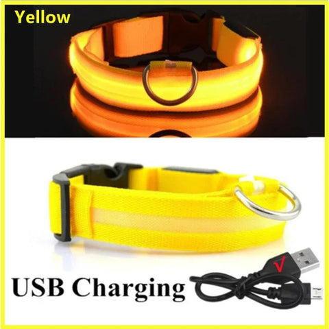 Rechargeable Flashing Pet Collar