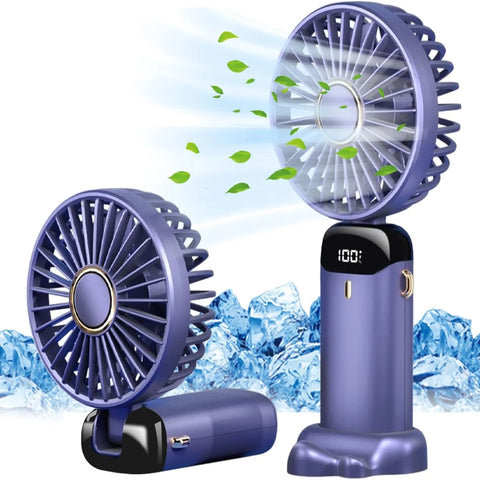Portable Handheld Fan with Base