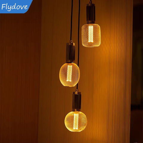 Nordic Wrought Iron Mesh Lamp