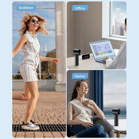 Portable Fan with Digital Display