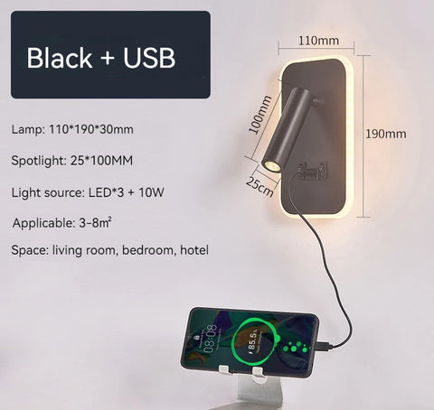 Rotatable Wall Mounted Reading Light