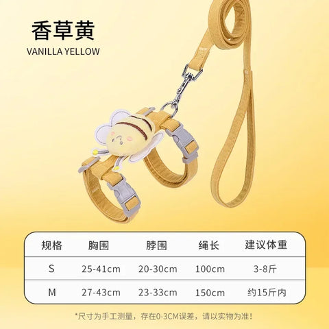 Adjustable Cartoon Bee Pet Harness