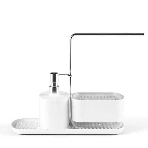 Compact Kitchen Soap and Dish Organizer
