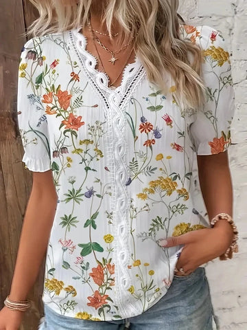 Elegant Hollow Out Blouse
