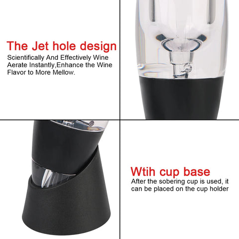 Wine Pourer with Base and Filter