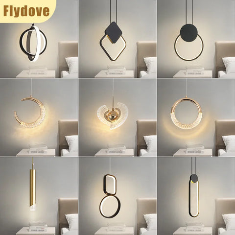 Small Golden Acrylic Pendant Lamp