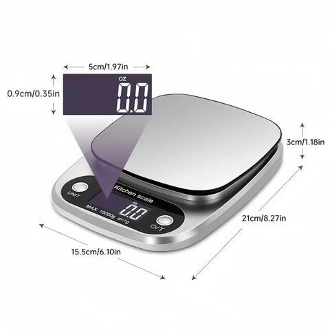 Digital Kitchen Scale Stainless Steel