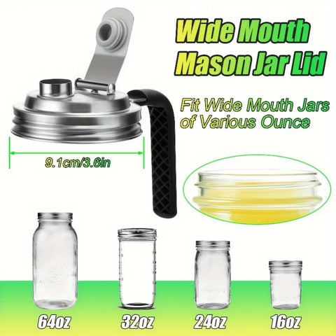 Wide Mouth Stainless Steel Lids