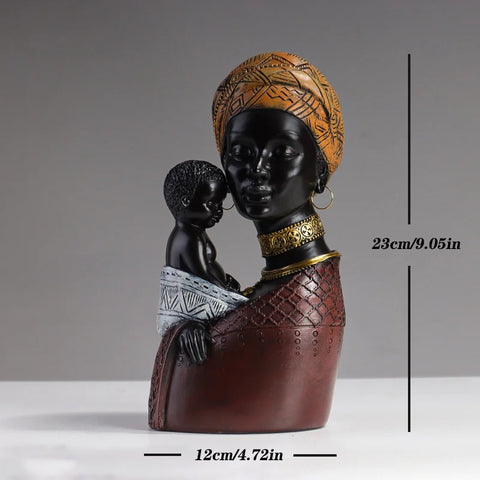 Ethnic Style Abstract Statue for Home Decor