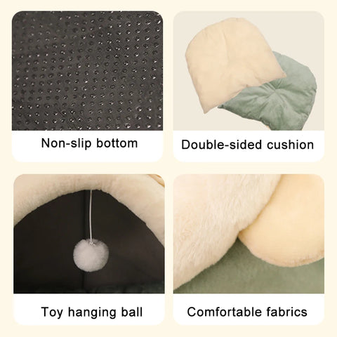 Deep Sleep Cat Bed Foldable Cave
