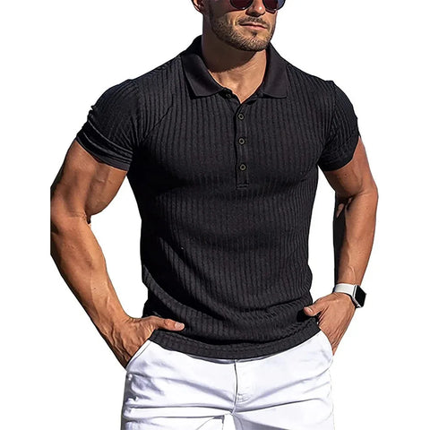 Fashion Stand Collar Polo Shirt