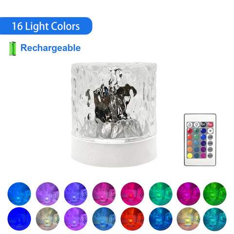 Crystal Flame Water Ripple Light