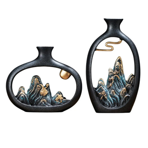 Living Room Resin Vase Decor