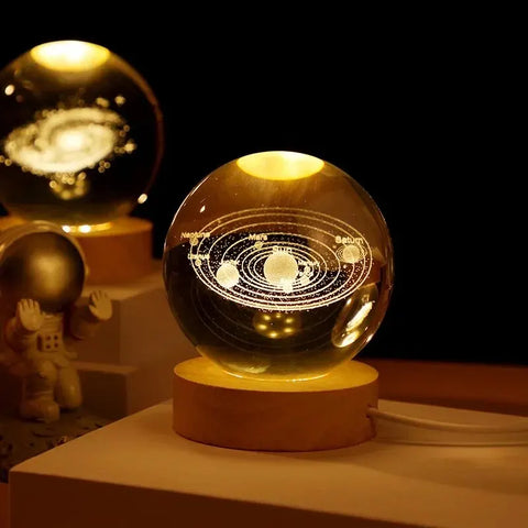 Crystal Ball Galaxy Desk Light