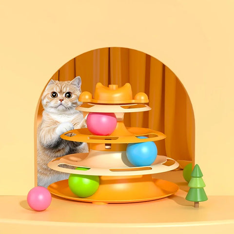 Interactive Cat Toy with Ball