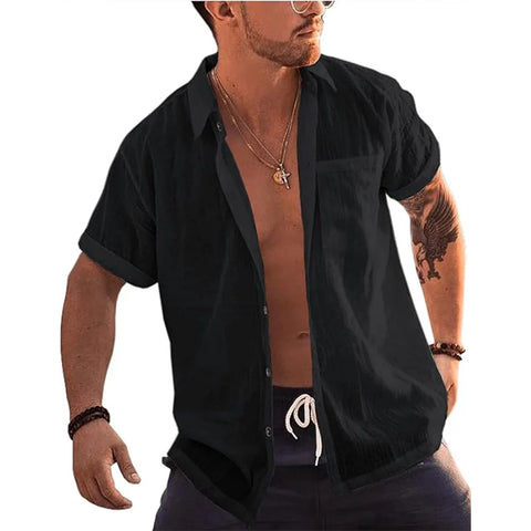 Men’s Summer Casual Shirt with Pocket