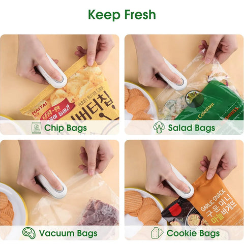 Mini Vacuum Sealer for Plastic Bags