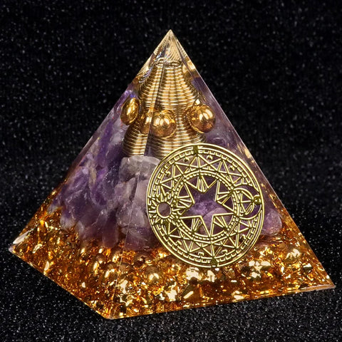 Gemstone Decorative Pyramid for Home