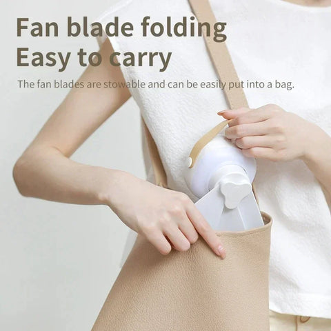 Portable Wireless Mini Ceiling Fan Light