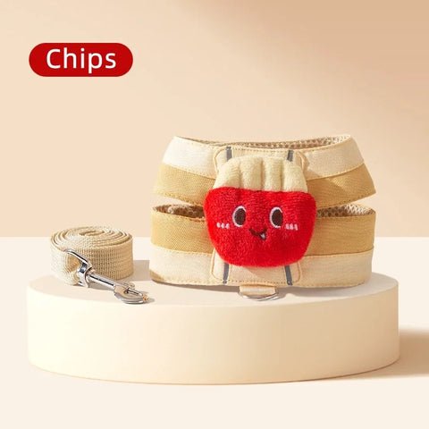 Cartoon Hamburger Pet Harness