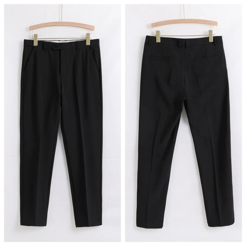 Classic Slim Fit Suit Trousers
