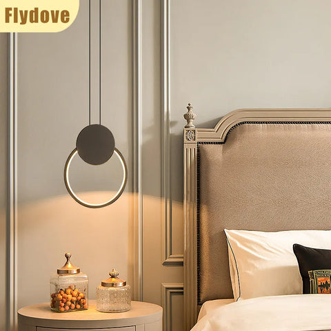 Small Golden Acrylic Pendant Lamp