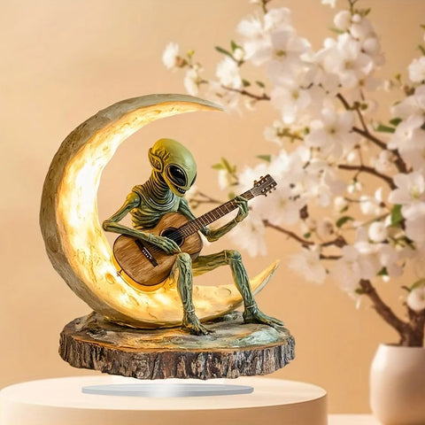 Alien Guitarist Acrylic Home Decor