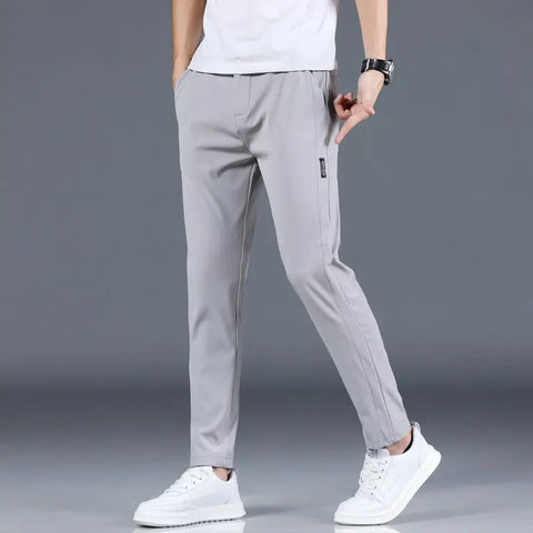 Breathable Elastic Straight Leg Trousers