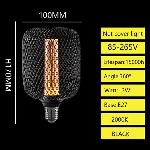 Nordic Wrought Iron Mesh Lamp