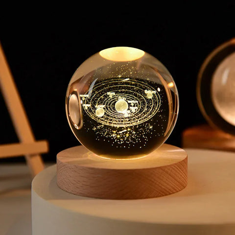 Crystal Ball Galaxy Desk Light