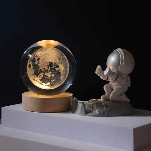 Crystal Ball Galaxy Desk Light