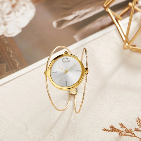 Alloy Strap Quartz Watch for Ladies