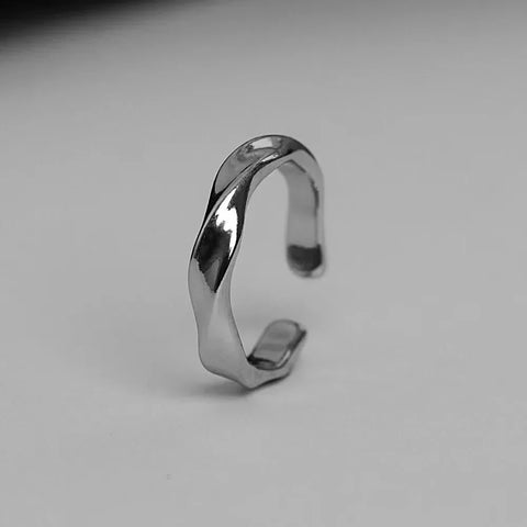 Adjustable Metal Twist Open Ring