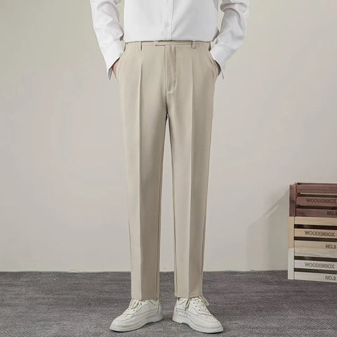Classic Slim Fit Suit Trousers
