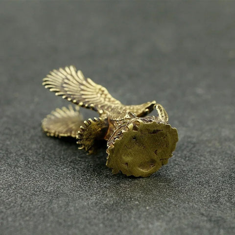 Brass Eagle Sculpture Desk Decor