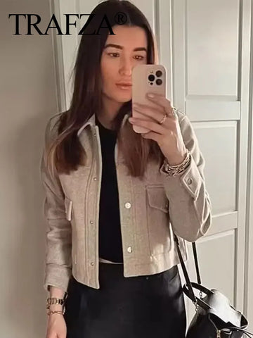 Fashionable Long Sleeve Coat for Women