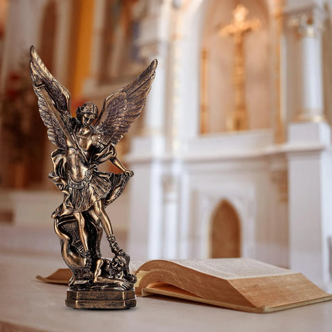 St Michael Archangel Resin Statue