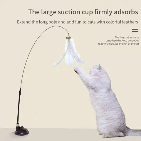 Bird Feather Cat Wand Interactive Toy