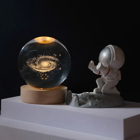 Crystal Ball Galaxy Desk Light
