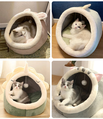 Deep Sleep Cat Bed Foldable Cave