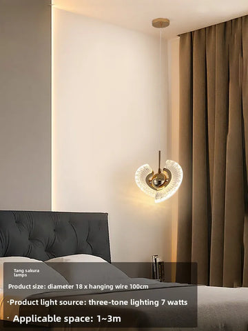 Small Golden Acrylic Pendant Lamp