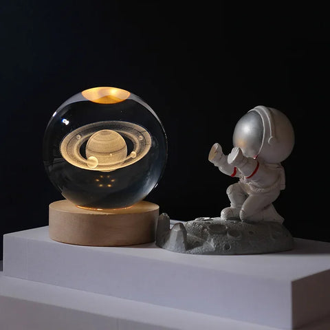 Crystal Ball Galaxy Desk Light