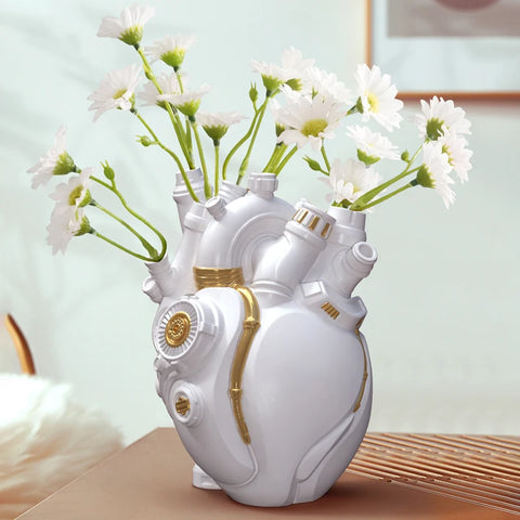 Mechanical Heart Vase Home Decor