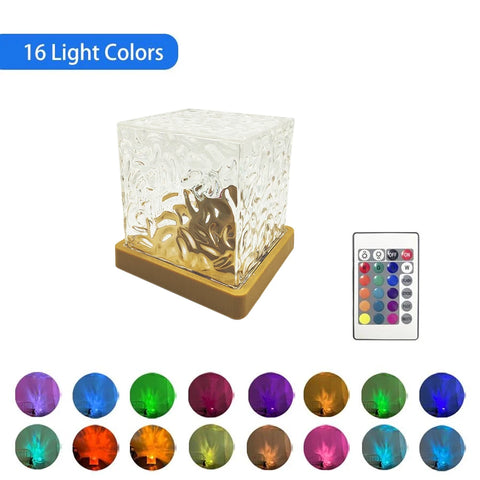 Crystal Flame Water Ripple Light